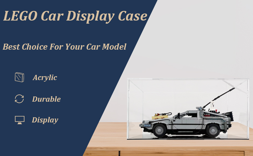 Clear Acrylic Display Case,Display Cases for Lego Cars
