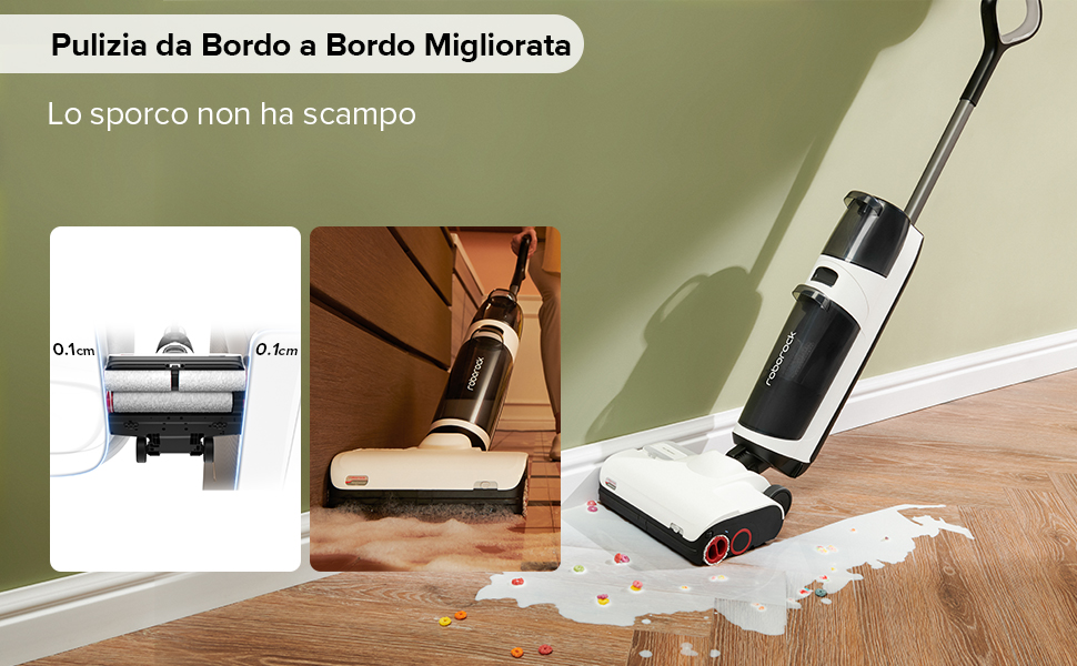 Roborock Dyad Pro Aspirapolvere Senza Fili Wet Dry, 17000pa Aspirapolvere Lavapavimenti Autoasciugante E Autopulente Con APP 15 lavapavimenti