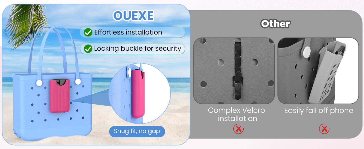silicone phone holder for Simple Modern bags