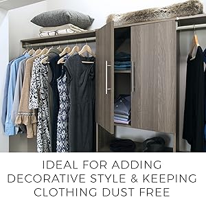 closetmaid, suitesymphony, wood, closet, organizer, drawer, door, clothes, storage, organization