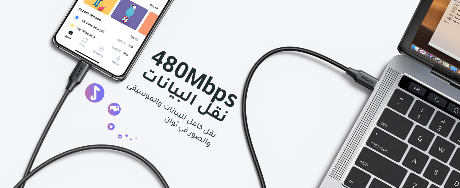 كابل usb c من النوع c كابل usb a to c كابل الشحن السريع usb a إلى type c كابل usb c حبل الأسلاك