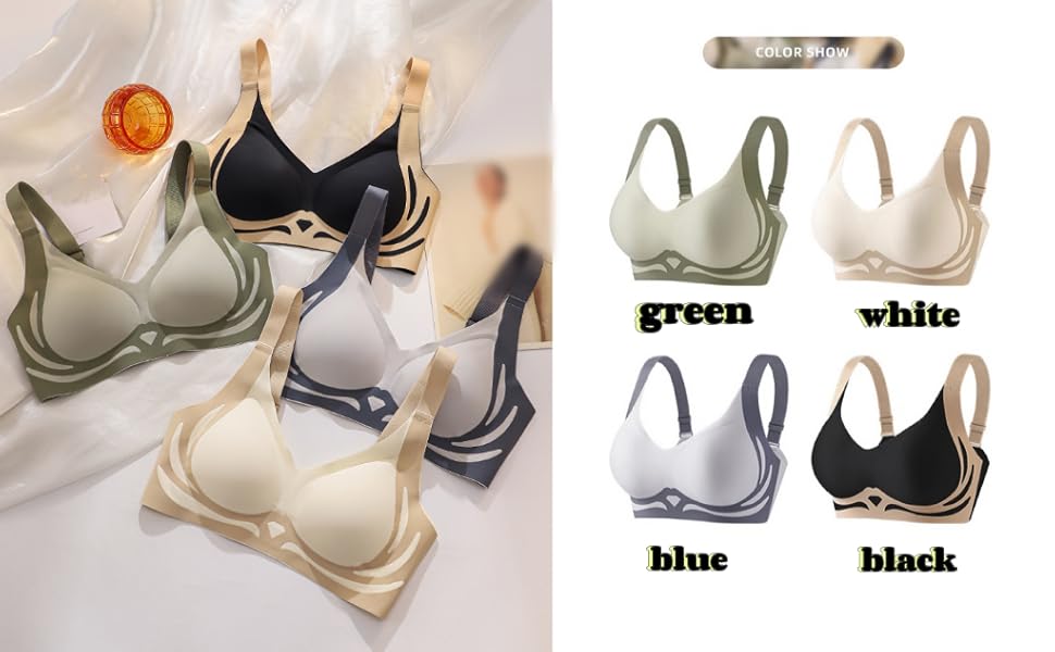 トップス draw Wool oblong Bra , Original Pad Push Up Bras