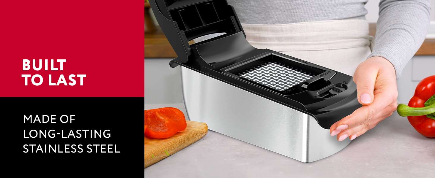 Made of long-lasting stainless steel material