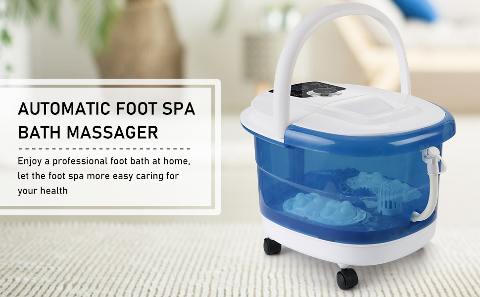 Foot Spa Automatic Bath Massager with Heat, 4 Motorized