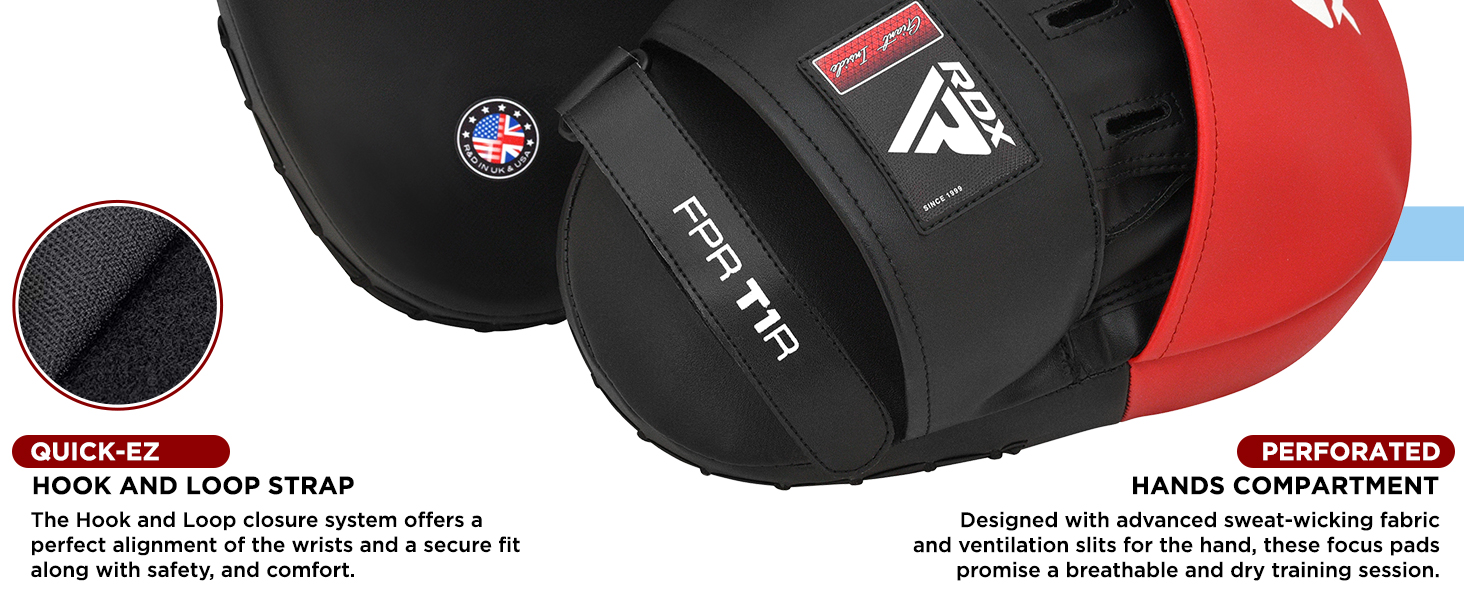 RDX Boxing Pads Focus Mitts Maya Hide Leather