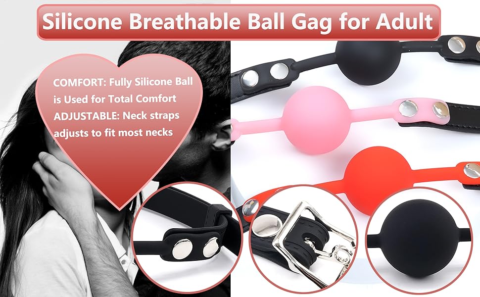 Leather Restraints Ball Mouth Plug