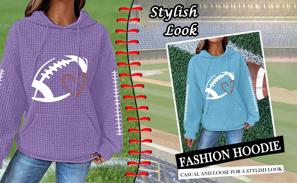 Waffile Hoodies for Womens