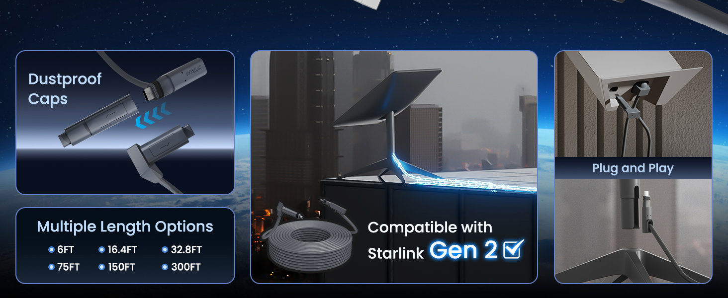 stargear starlink cable