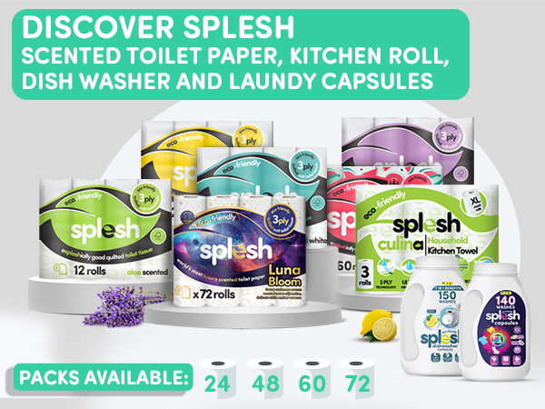 3-ply Toilet Roll Unscented Soft, Toilet Tissue and Loo Rolls, Crafted in The UK