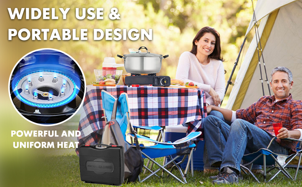 Dual Fuel Portable Gas Stove for Propane &amp; Butane