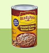 Old El Paso Traditional Canned Refried Beans, 1 Can, 16 oz (Pack of 12)