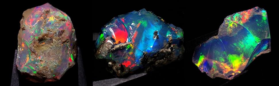 プレシャスオパール 原石 虹　ジュエリー　グレード　エチオピアウェロ産　鉱物標本 プレシャスオパール 原石 虹 ジュエリー グレード エチオピア