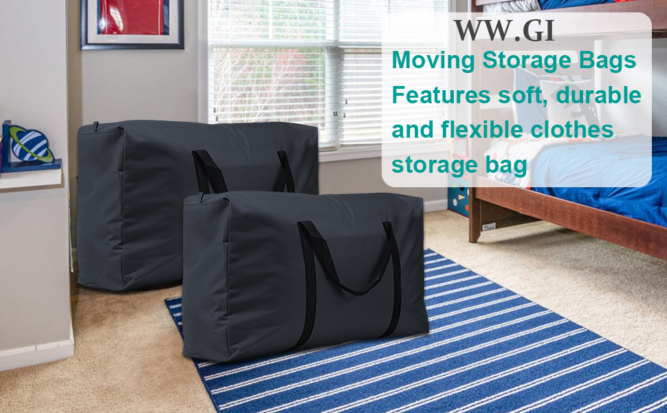 4 Pack Large Capacity Clothes Storage Bag, 82L Cloth Storage Bags with