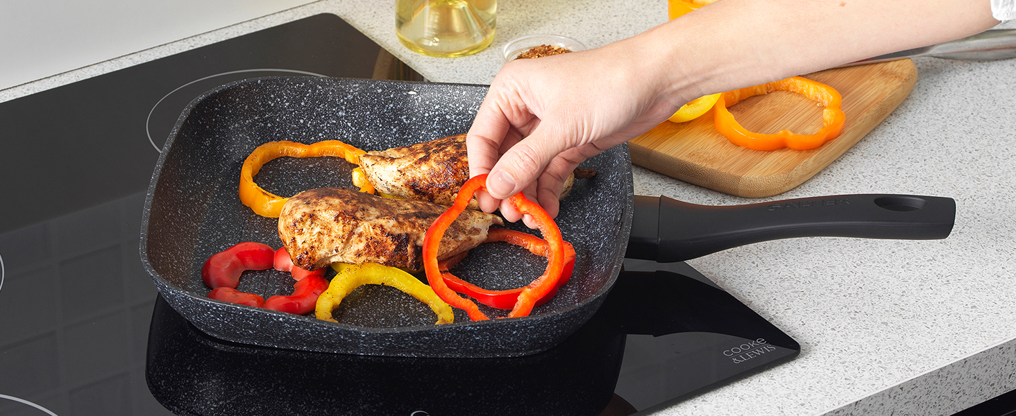 Salter BW05745 Megastone 20 cm Frying Pan 10 x Tougher NonStick