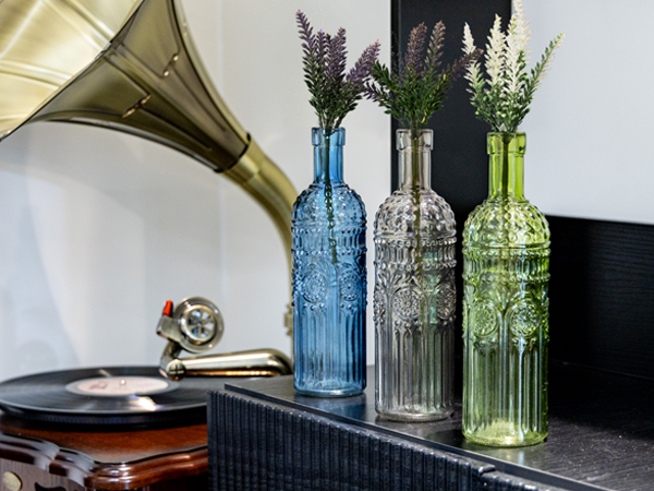 Amazon.com: Vintage Vase Decorative Glass Vases, Embossed