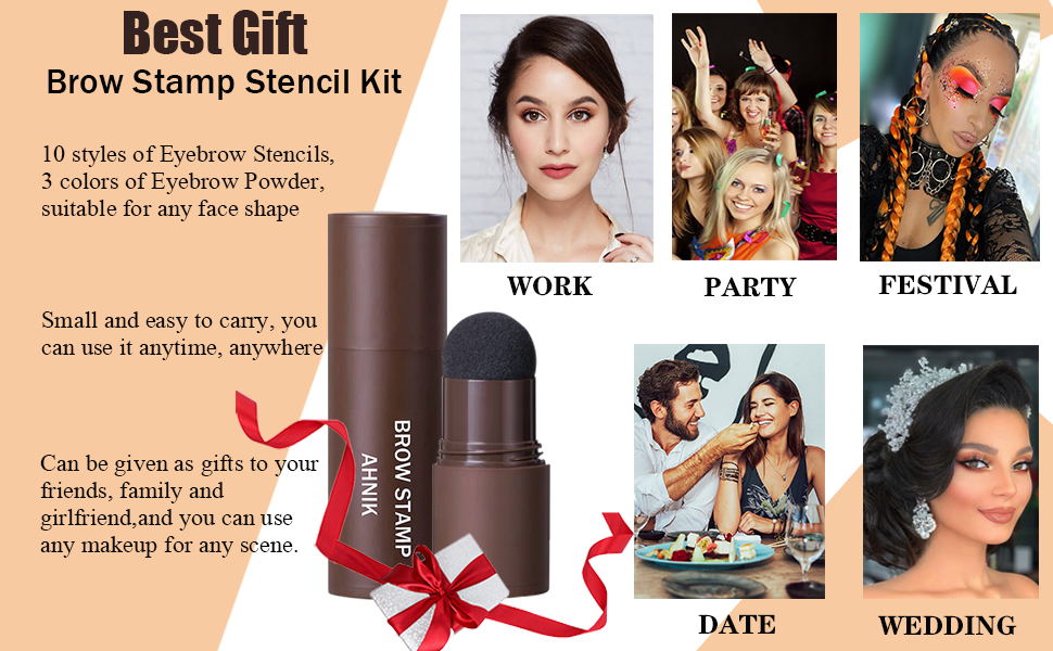 eyebrow stramp stencil kit