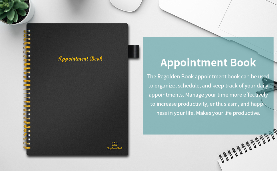 Appointment Planner Book Undated , RegoldenBook Hourly Schedule