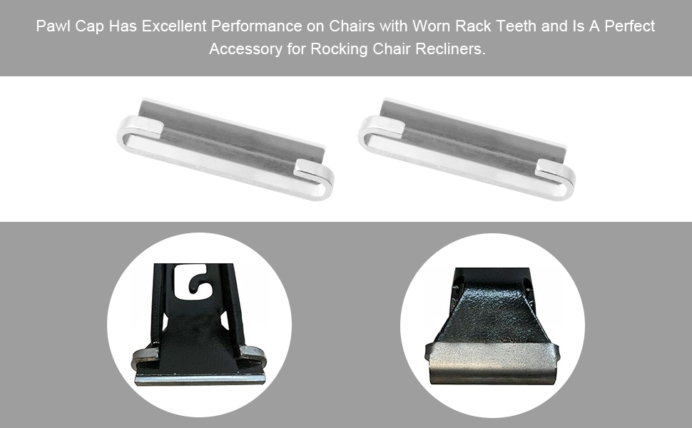 Niahm Stainless Steel Pawl Cap, for Lazy Boy Recliner