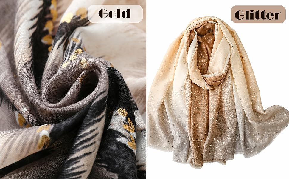 Soft Scarf for Women Girls Boho Large Lightweight Scarves Shawls Wraps for Four Seasons 
