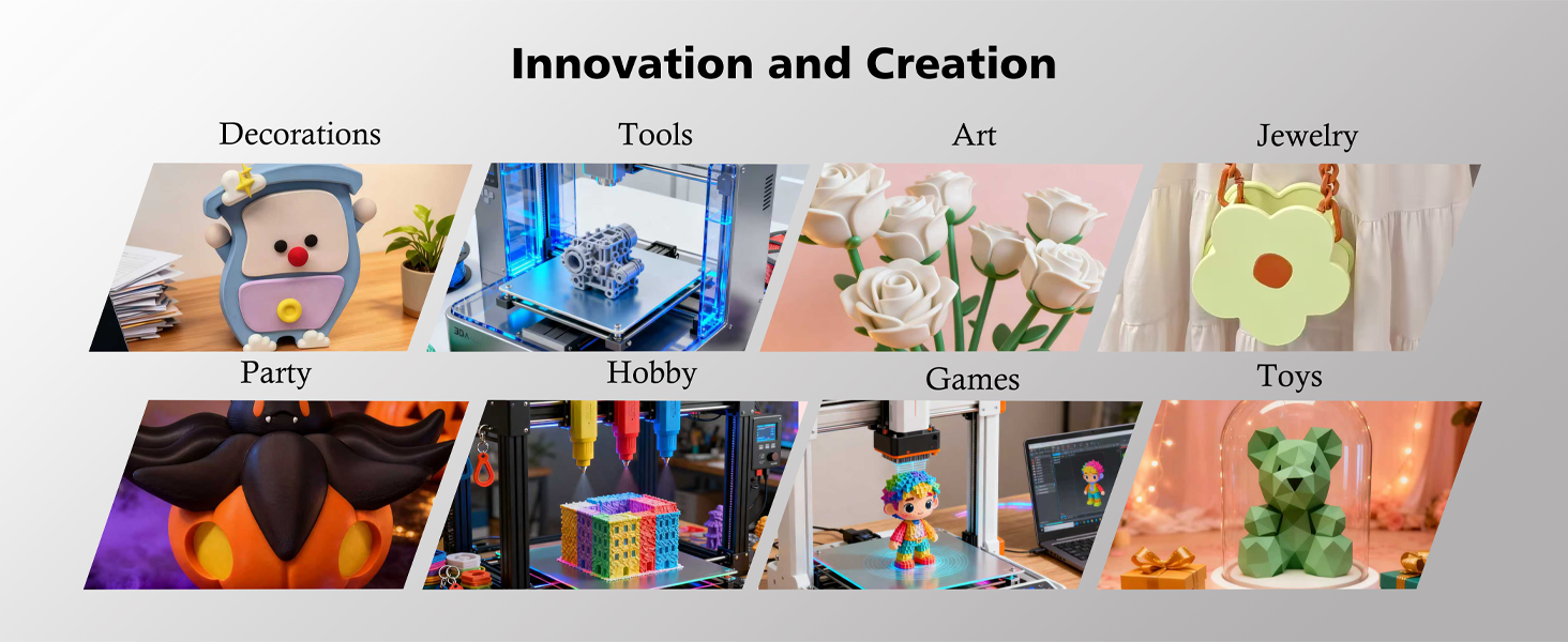 JOY FUTURE PLA Matte 3D Printer Filament, PLA Filament Neatly Wound 3D Printing Filament 1.75mm, Dimensional Accuracy +/- 0.02 mm, Fit Most FDM 3D Printers, 1kg Spool (2.2lbs) (White) 10 JOY FUTURE 3D Printing Filament