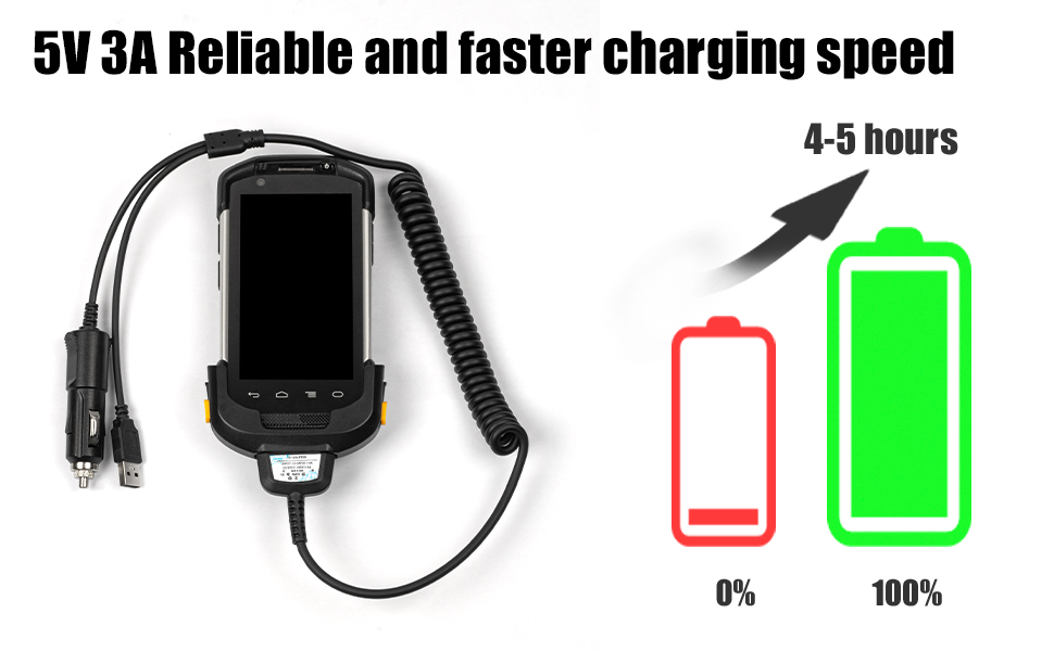 Sicimly Tc77 2in1 USB and Car Quick Charger Cable for