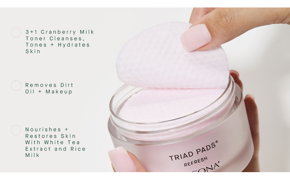 toner pads wipes with rice toner witch hazel hydrating exfoliating and brightening skin