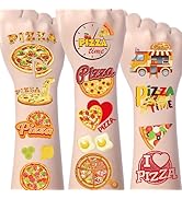 Yoyuspy Pizza Temporary Tattoos Decorations - 200+ Pizza Birthday Party Favors Gifts Supplies Dec...