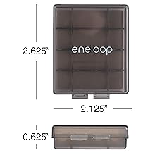 Panasonic eneloop pro battery case dimensions