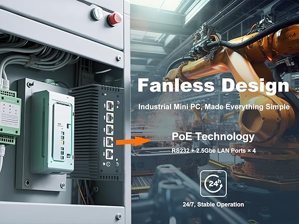 NEC -  NEC　PC-LL750JS1YB Amazon.com: Fanless N100 Industrial Mini PC Micro Firewall
