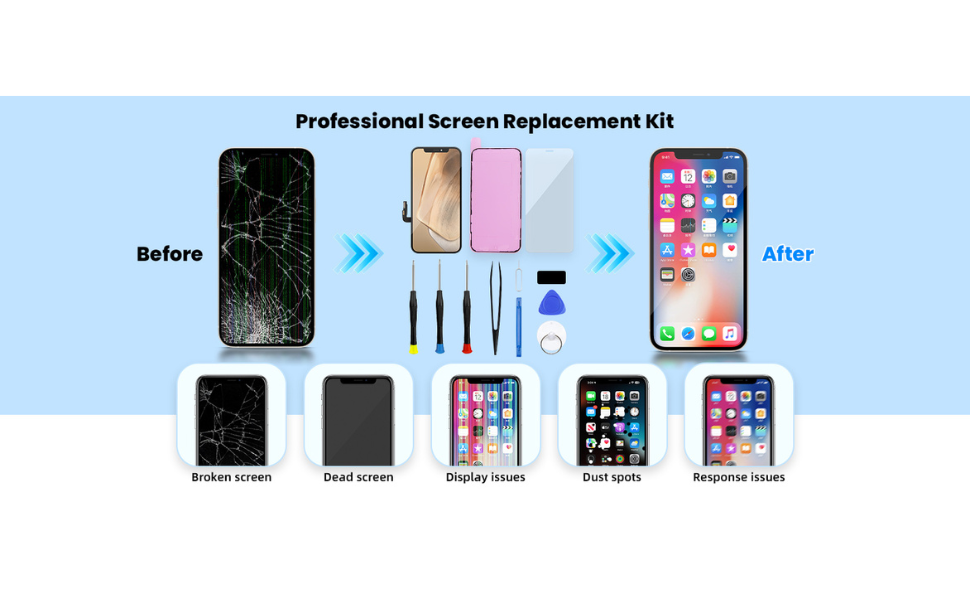for iPhone 12 Pro LCD Screen Replacement 6.1 inch