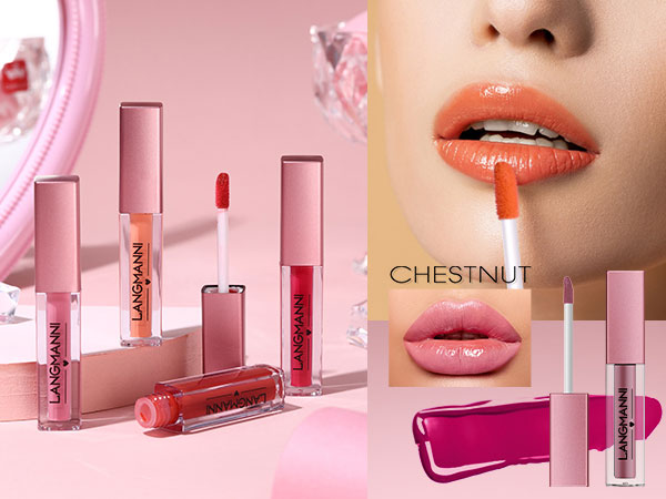 LANGMANNI 12Pcs Lip gloss Collection Makeup Set, Shiny Smooth Soft Liquid Lip Glosses