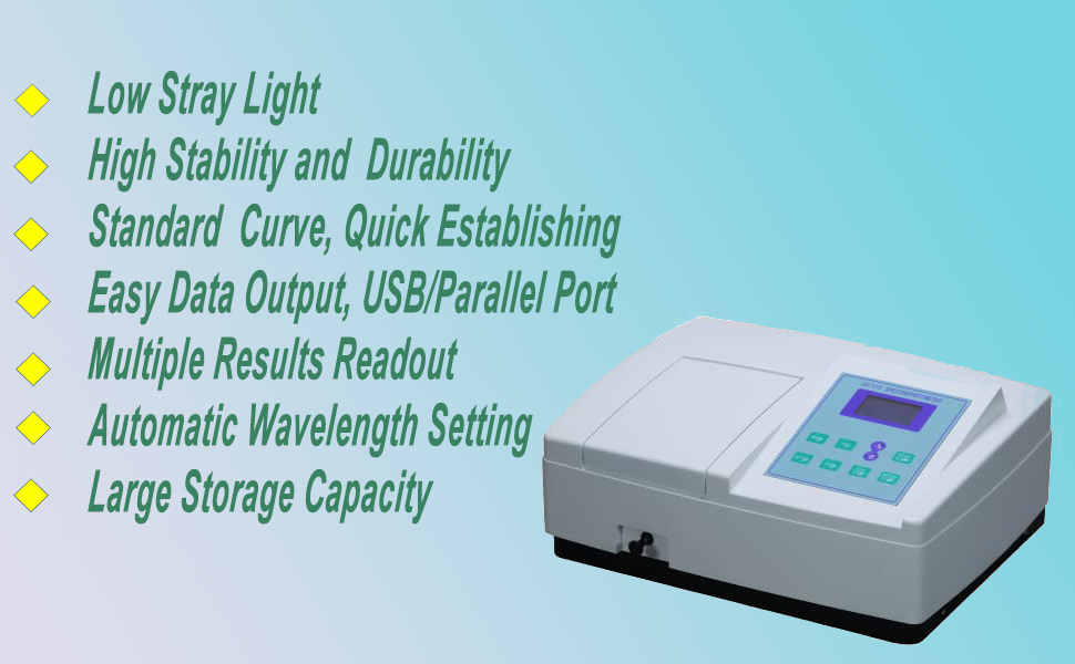 UV5100B UV Vis Spectrophotometer Ultraviolet Visible Spectrophotometer