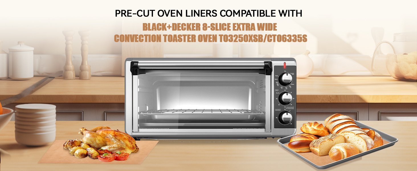 BLACK+DECKER 8-Slice Extra Wide Convection Toaster Oven