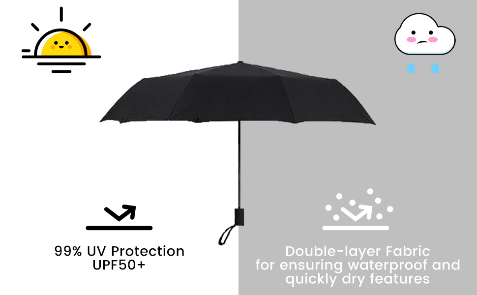 Portable Compact Folding Umbrella