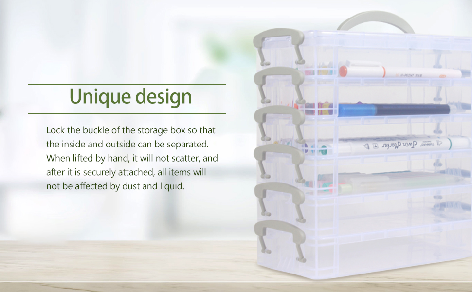 Transparent stacking boxes