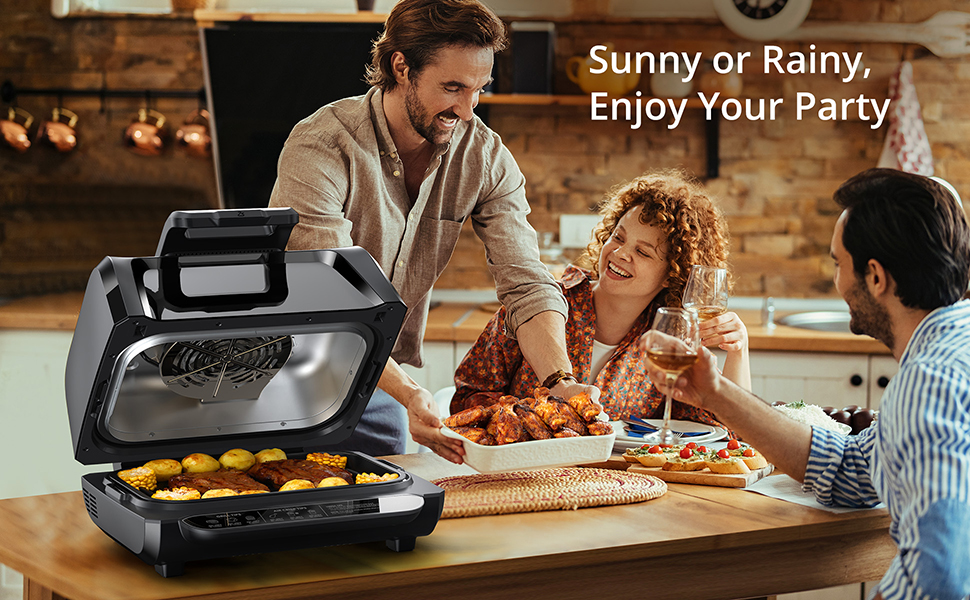 GarveeHome Air Fryer Indoor Smokeless Grill