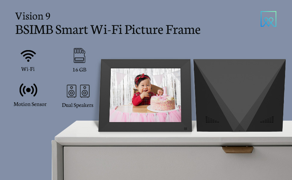 BSIMB Smart WiFi Digital Picture Frame, Electronic Photo