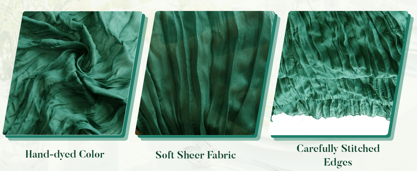 Pusunas Cheesecloth Table Runner 2Pack 10Ft Gauze Table