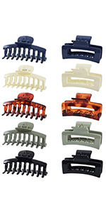 10 pcs large hair clips