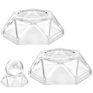 水晶10個まとめ売り　台座2コ付き　ペン立て付き Amazon.co.jp: LIOOBO 球 台座 水晶 水晶玉 台座 スタンド