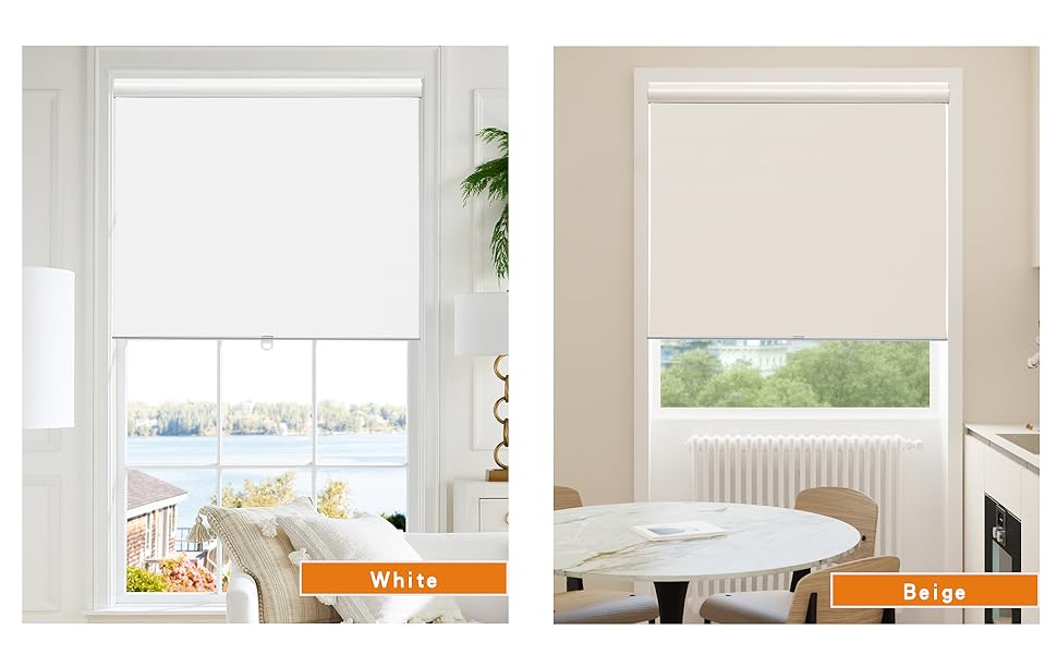 Persilux Custom Size Cordless Solar Shades for Windows