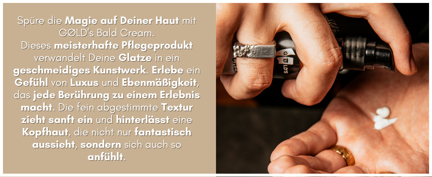 glatzenpflege goelds Mann mit glatze