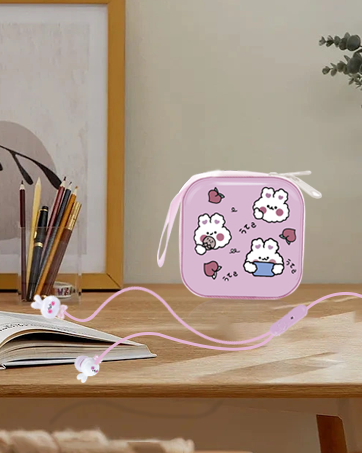 Rabbit kids earbuds for school