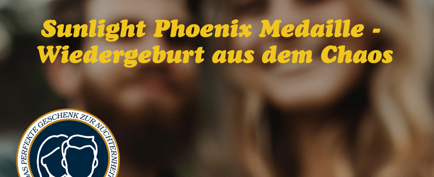 Diese Chaos Phoenix Sobriety Coin zeigt einen kunstvoll gestalteten Phönix, der aus den Flammen