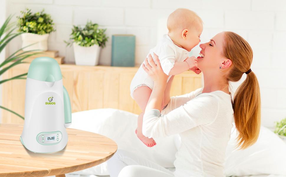 Bubos Deluxe Smart Fast Heating Baby Bottle Warmer with prefilled water