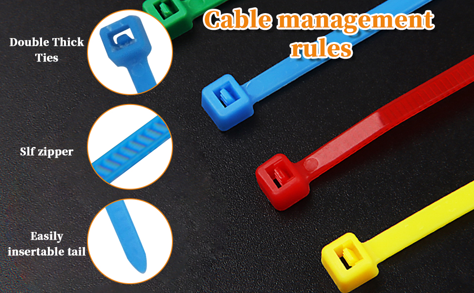 Amazon.com: Zip Wire Ties 700Pcs Small Colored 4 Inch Cable