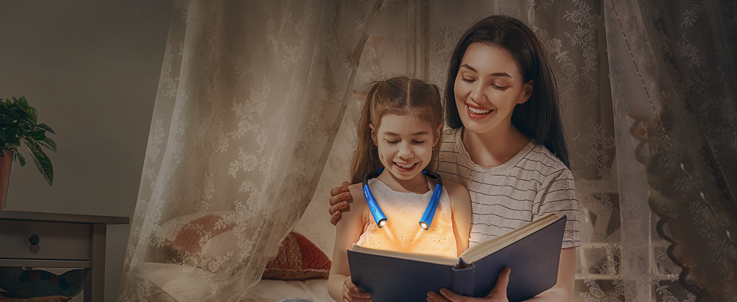 Glocusent Reading Light Upgraded, 3 Colours & 3 Brightness Book Light