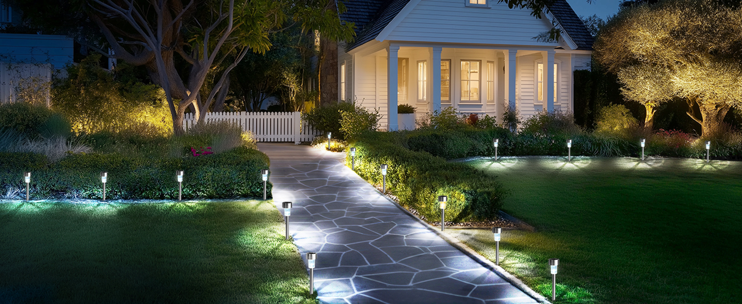 pathway lights solar powered