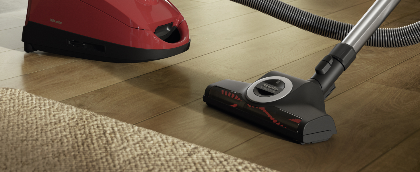 Miele Compact C2 Cat and Dog Bagged Cylinder Vacuum Cleaner with Turbo Brush for Pet Hair, Power