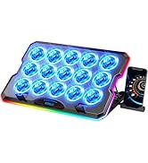 AIMIUZI Laptop Cooling Pad, Gaming Laptop Cooler with 15 Quiet Fans for 12-17.3 Inch Notebook, Sl...